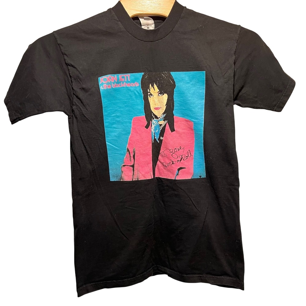 90's Joan Jett and the Blackhearts Black Double Sided T Shirt Heavy Cotton Tag L